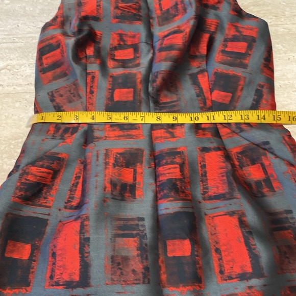 Milly NWOT, Orange,Black,Gray dress,Excellent Condition, measurements in photos - Picture 7 of 14